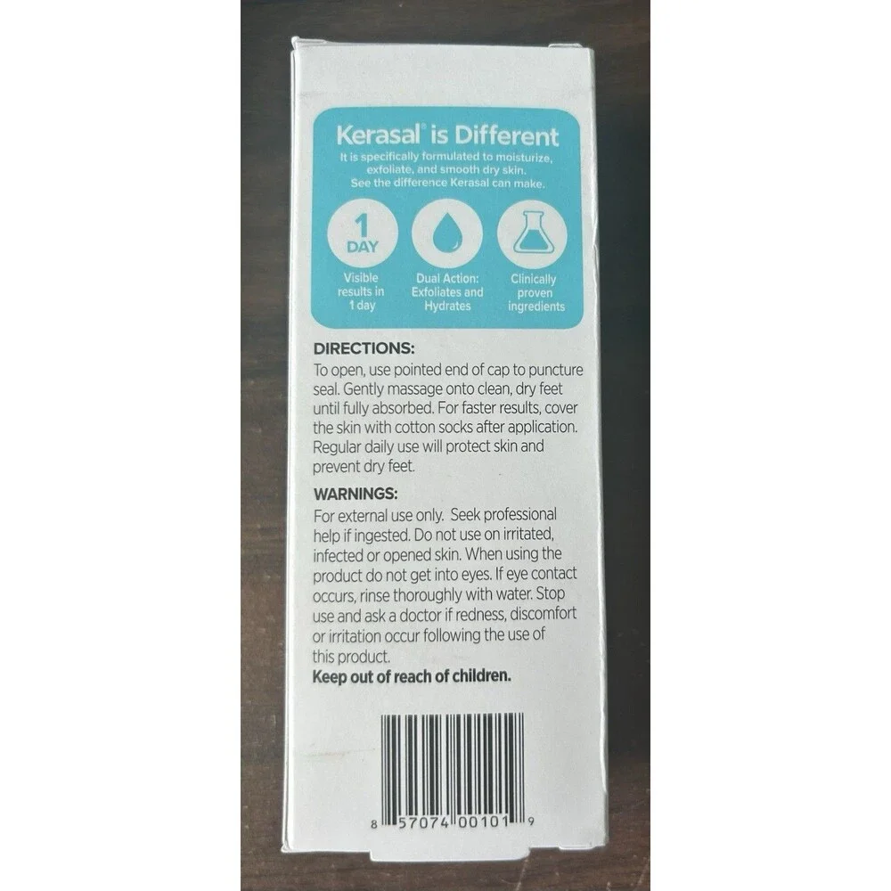 Kerasal Intensive Foot Repair Visible Results in 1 Day Triple Action 1 oz.